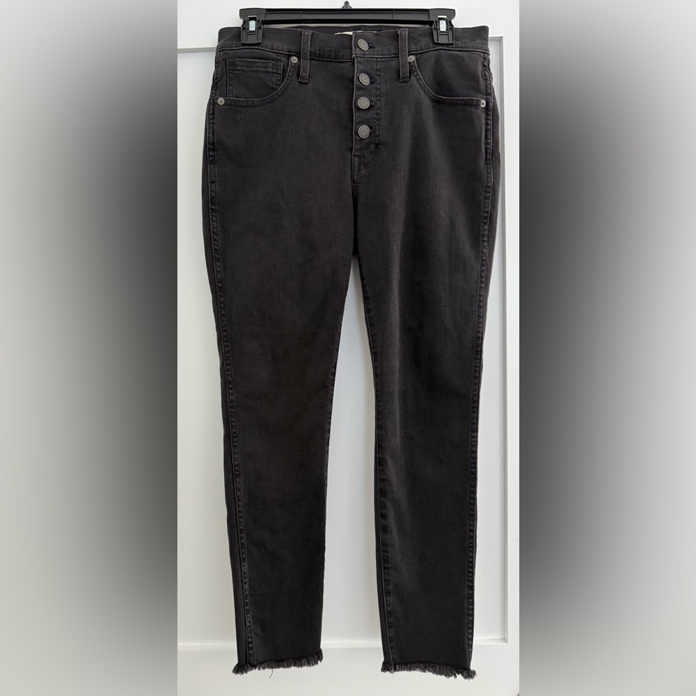 Madewell black 10” high-rise skinny jeans